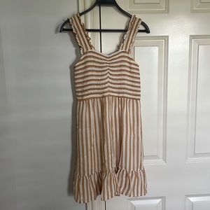mustard yellow spring/summer dress, XS